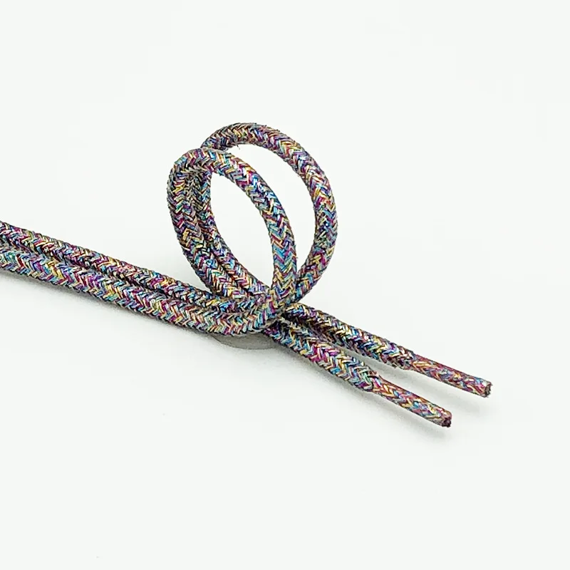 Vibrant 24-Color Metallic Shoelaces