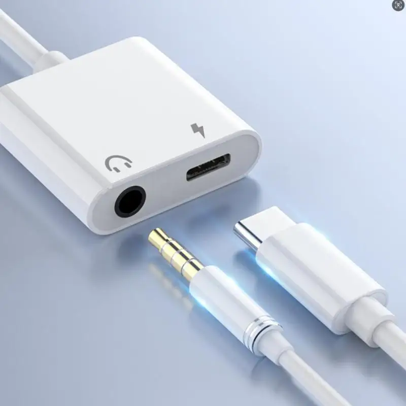Dual Function USB-C to 3.5mm Audio Adapter Cable