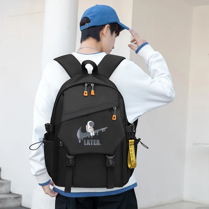 Spaceman Anti Splashing Mochila Computador Usb Recarregável Leisure Travel Bolsa Grande Capacidade Multi Divertido Moda - Imagem 3