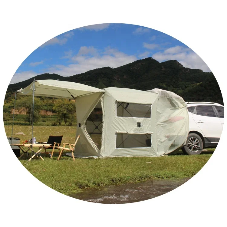 XD04R Rear Extension Tent Self-Driving Tour Automatic Car Side Awning Shelters Outdoor Camping Ice Fishing Tent custom