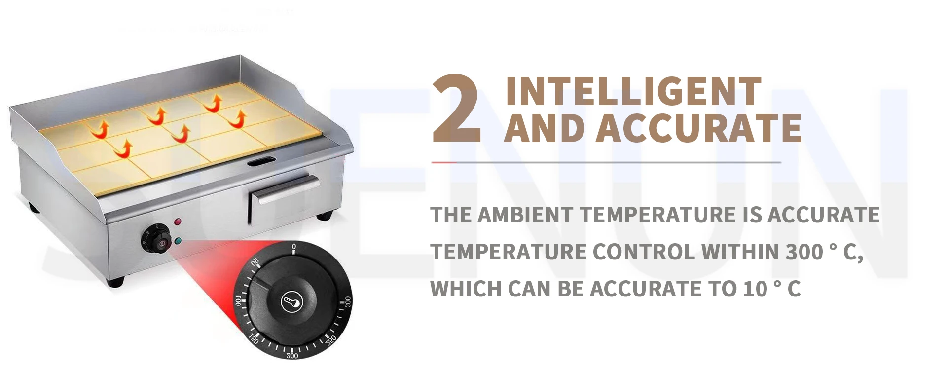 Description Picture 5 of itemCommercial electric grill iron plate fried rice  fried steak  iron plate barbecue equipment  electric oven adjustable temperatur