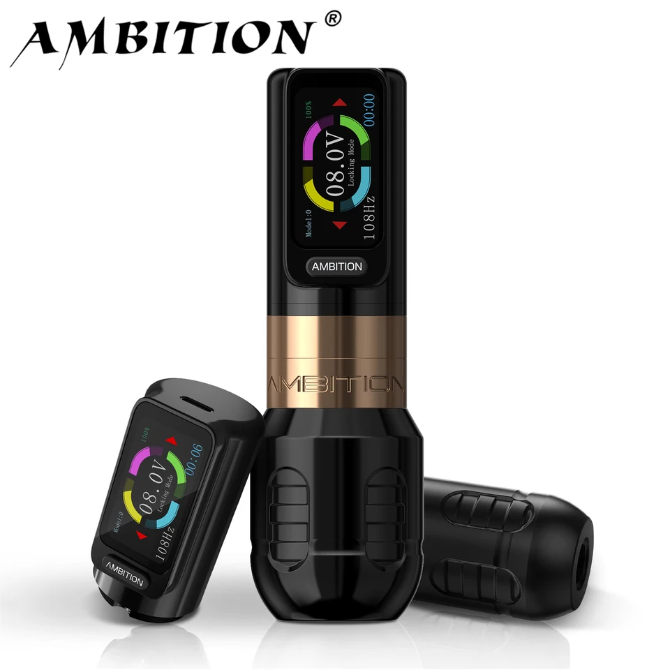 Ambition-Zetton タトゥーマシン　tattoo machine Ambition Zetton Wireless Tattoo Pen Machine