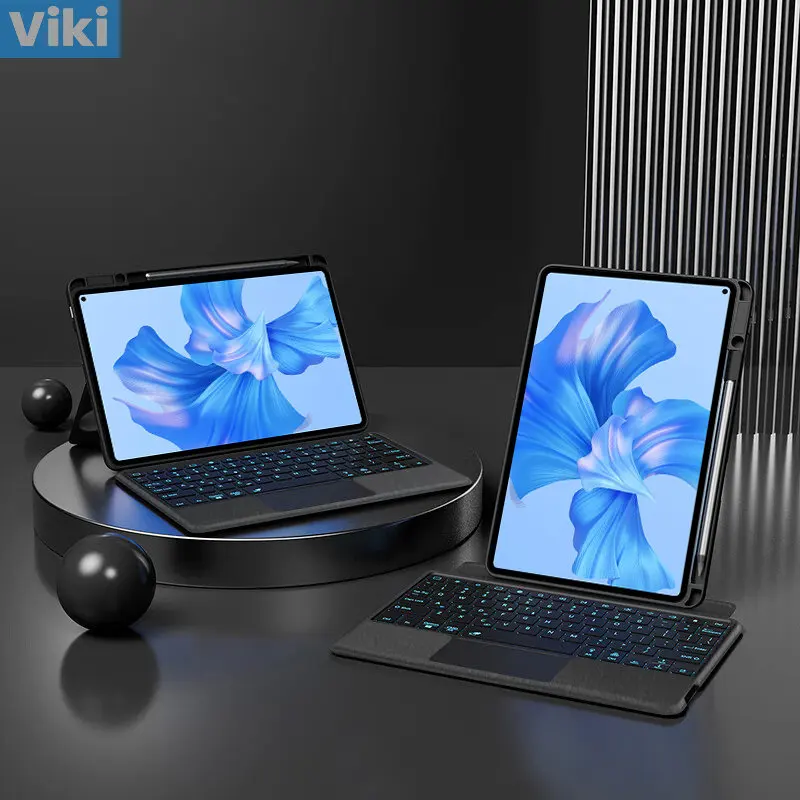 Bluetooth Keyboard Case For Huawei Matepad Pro 11 10.8 12.6 Honor Pad V6 10.4 Tablet Protective Shell With Backlight Touch Cover