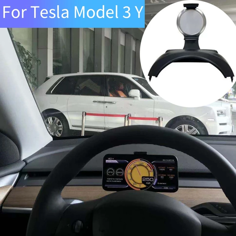 

Автомобильное беспроводное зарядное устройство на руль, 15 Вт, держатель для телефона, быстрая Беспроводная зарядка, замена для Tesla Model 3 Y