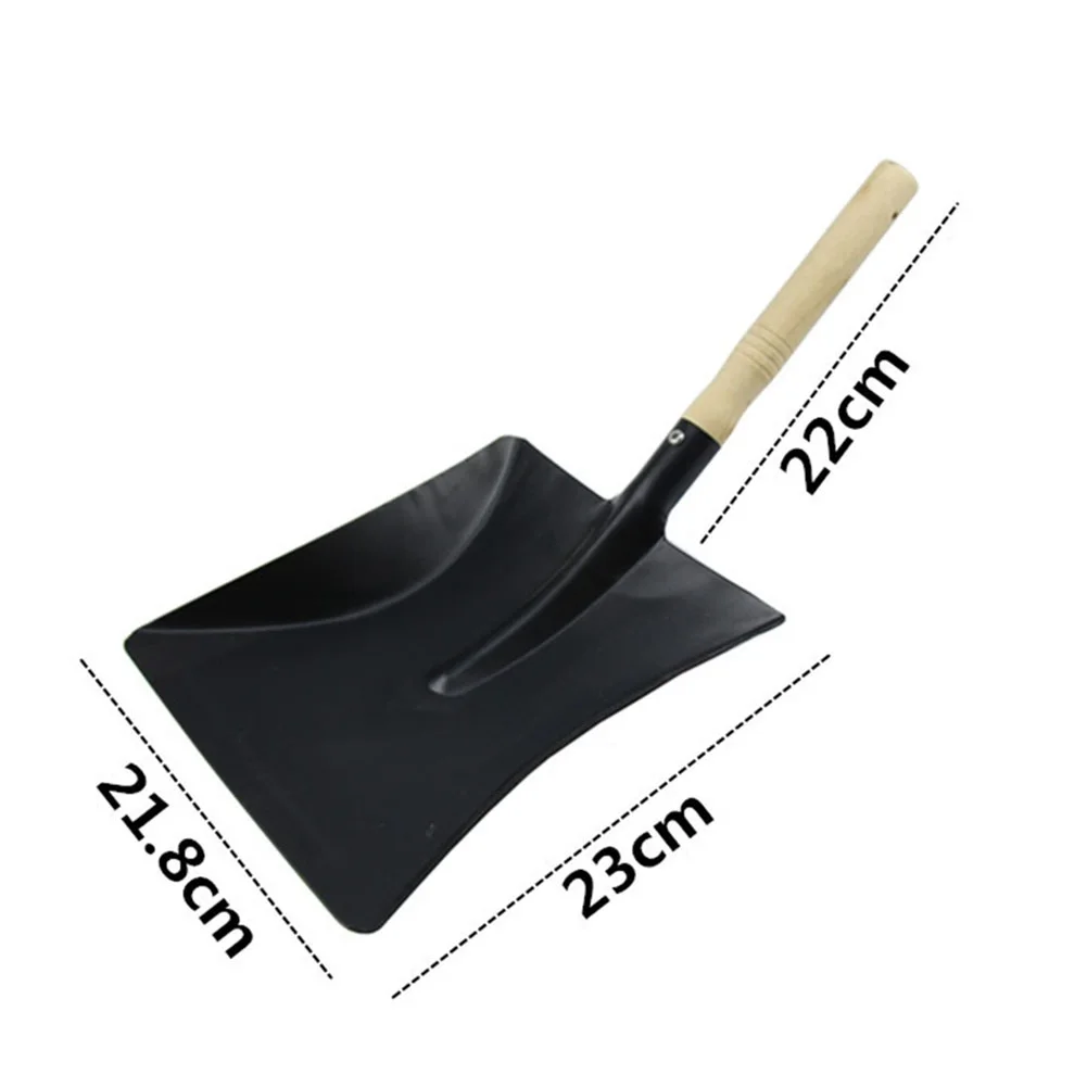 1pcs Household Indoor Chimney Shovel Fireplace Tools Steel Dustpan Ash Shovel Fireplace Cleaning Wood Burner Accessories