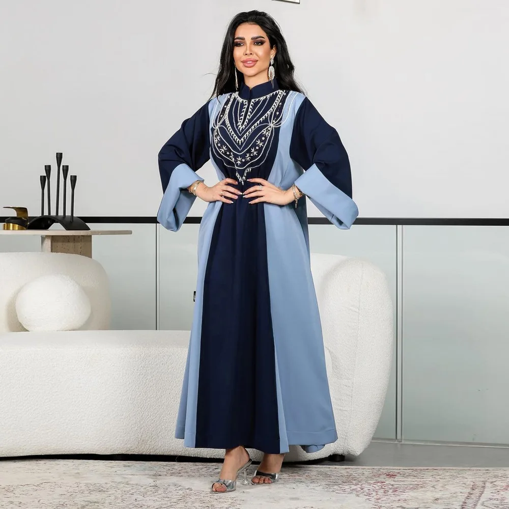 

Eid Ramadan Muslim Women Dresses Luxury Diamond Abaya Party Long Dress Morocco Kaftan Vestidos Dubai Turkey Robe Jalabiya Dress