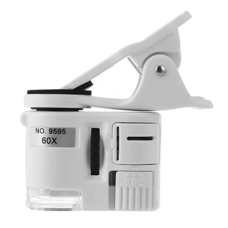 

Универсальная 60-кратная портативная мини-камера со светодиодной лампой, карманный микроскоп для мобильных смартфонов
