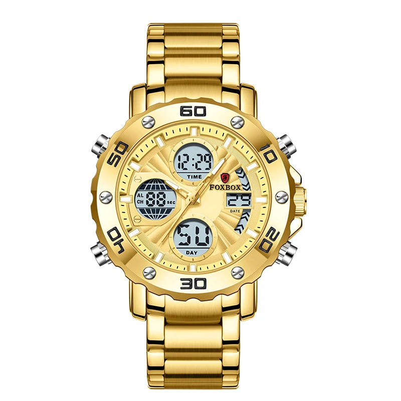 Zegarki LIGE dla mężczyzn, luksusowa marka, sportowy zegarek kwarcowy, wodoodporny, wojskowy zegarek cyfrowy, stalowy zegarek męski, Relogio Masculino