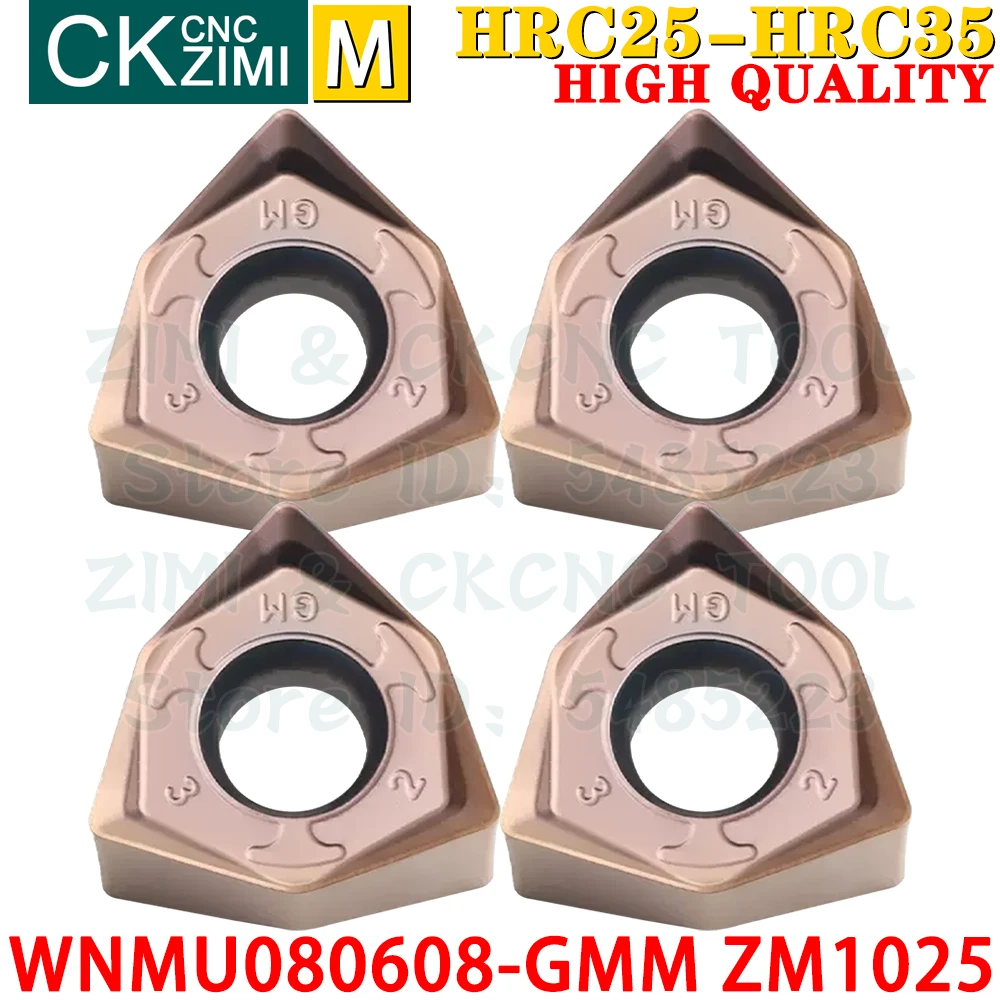 WNMU080608-GMM ZM1025 WNMU 080608 GMM Твердосплавная пластина Фрезерная пластина с быстрой подачей Инструмент с ЧПУ Индексируемые тяжелые фрезерные инструменты для стали Нержавеющая сталь WNMU0806 WNMU 0806 MFWN90