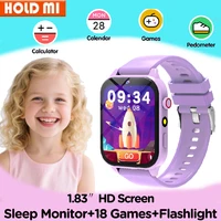 New Smart Watch Kids Toys 18 Games Sleep Monitoring Alarm Clock Calculator Steps Children Smartwatch Camera Boys Girls Gifts