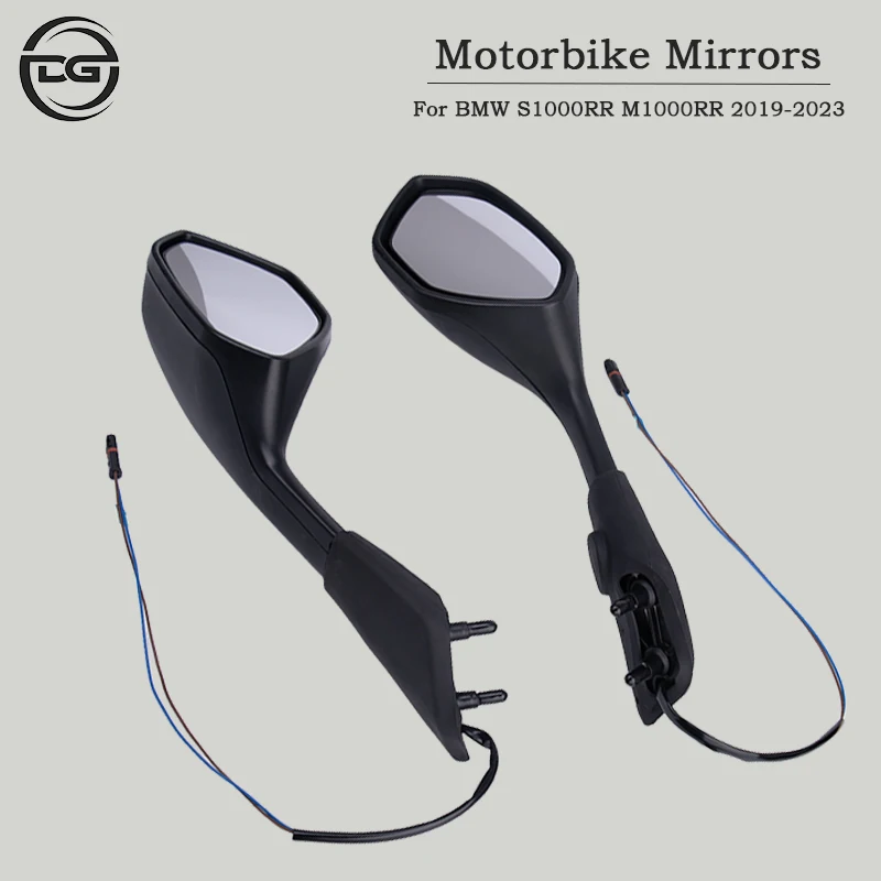 

For BMW S1000RR S1000 RR S 1000 RR 2019-2023 2022 Motorcycle Rearview Mirrors With LED Turn Signals Light Rear View Side Mirror