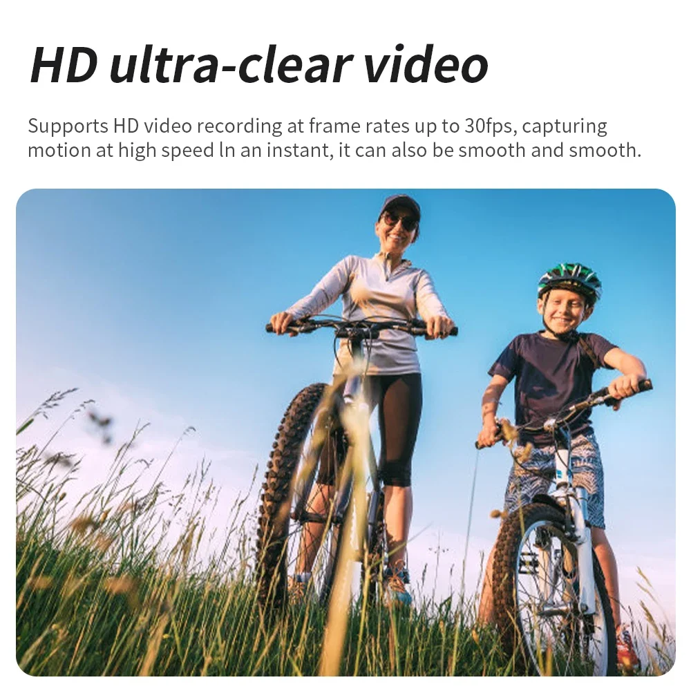 4K Ultra HD Pocket Action Camera 270° Rotatable Wifi Mini Sports Camera Waterproof Case Helmet Travel Bicycle Driver Recorder 4