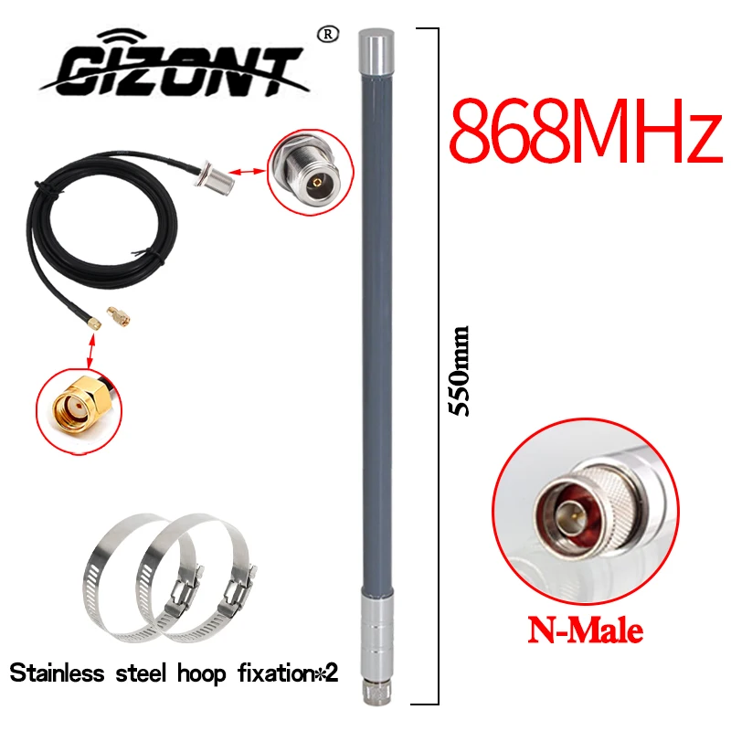 Antenna Lora 868 Mhz Outdoor Helium Bobcat Miner 868 Mhz Antenne Hotspot Per Lorawan Long Range Rg-58U Cable Rp Sma Maschio