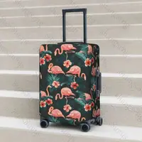Banana Leaf Flamingo Leaf Thicken Luggage Cover Elasticity Trolley dust cover Suitcase Protection Cover Suitcase Case 2