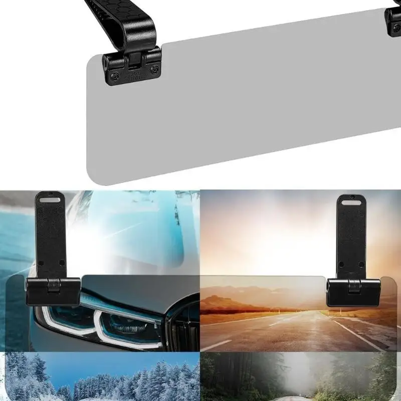 02DE Filtro luce anteriore per pannello parasole auto, estensione colorata a clip con angolo regolabile e ampia copertura per - immagine 2