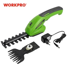 WORKPRO 3.6-20V Electric Trimmer 2 in 1 Lithium-ion Cordless Garden Tools Hedge Trimmer Rechargeable Hedge Trimmers for Grass