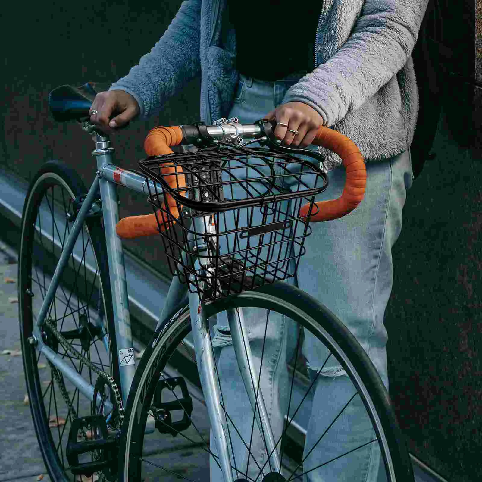 

Полка велосипедная складная корзина для детей маленькая корзина для хранения с крышкой простой контейнер из нержавеющей стали