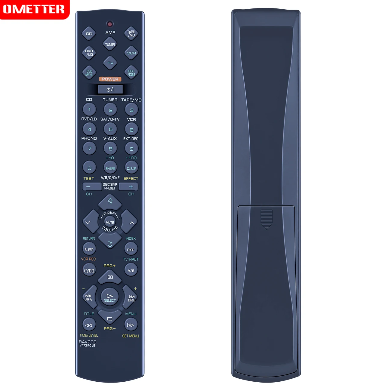 Controle Remoto para Yamaha av Receptor Sistema de Cinema em Casa Rx-v496 Htr5240 Yht23 Yht33 Htr-5240 Rds Htr-5240r Rav203 V473170us - Image 5