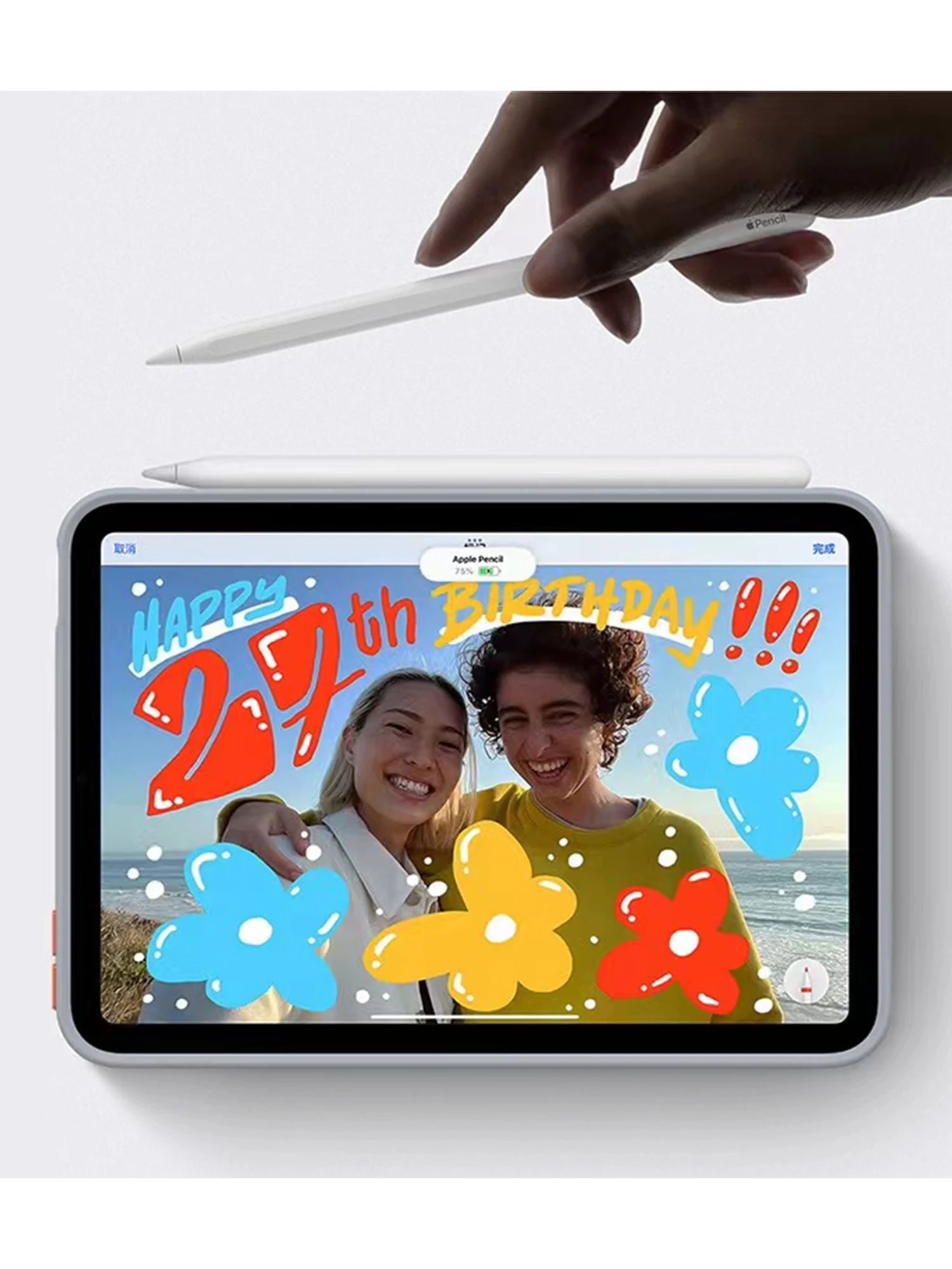 Custodia SEYMAC Antiurto Per IPad Mini 6 Con Cinturino, Supporto Girevole E Pellicola