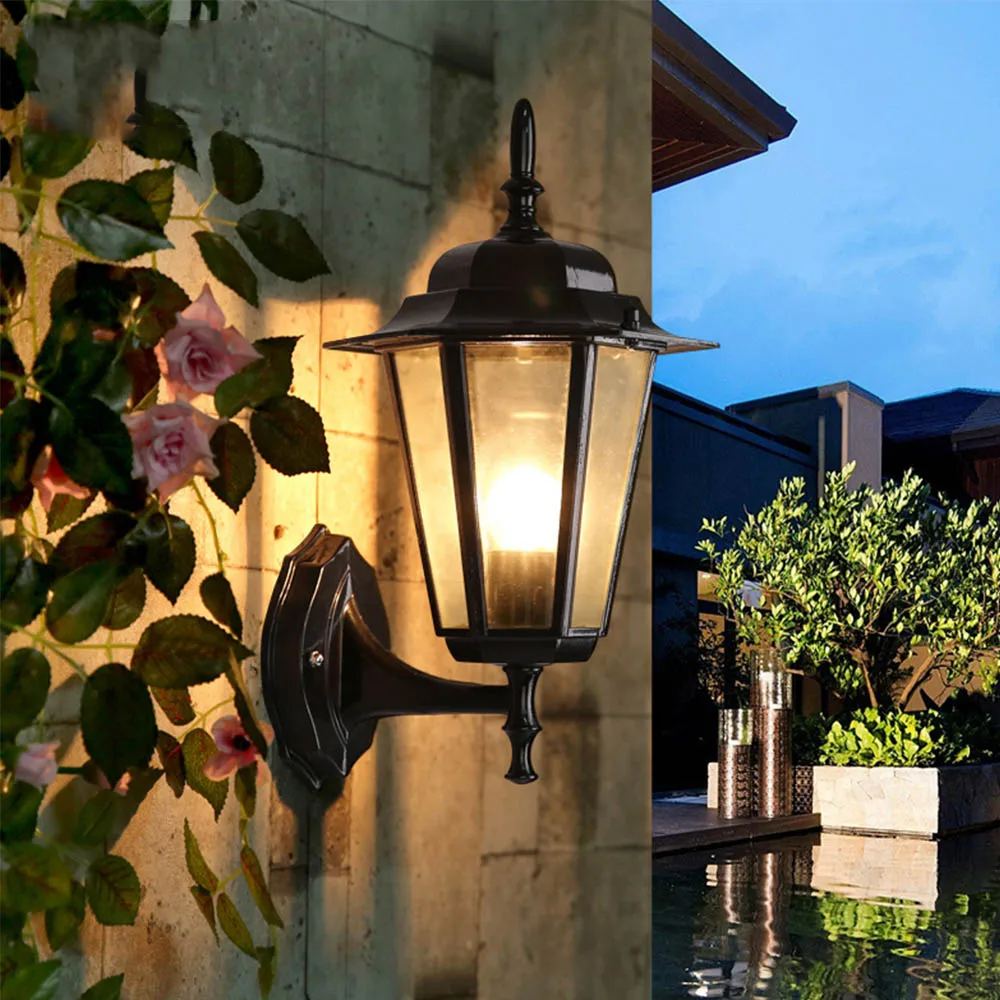 Retro Waterproof Outdoor Wall Lamp Corridor Courtyard Stairs Terrace Balcony