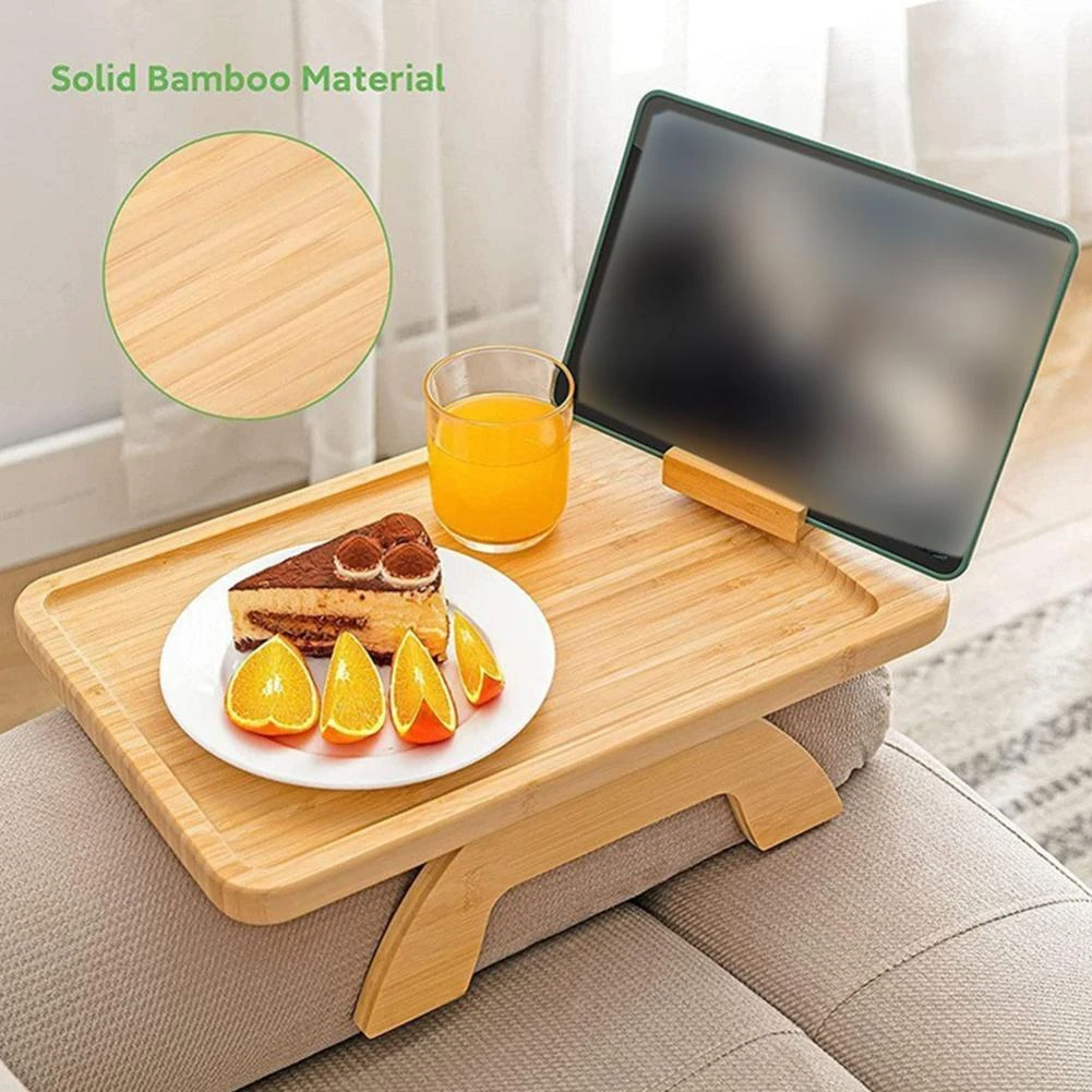 Sofa Tray Table Sofa Armrest Clip On Tray Wooden Sofa Tray Practical TV