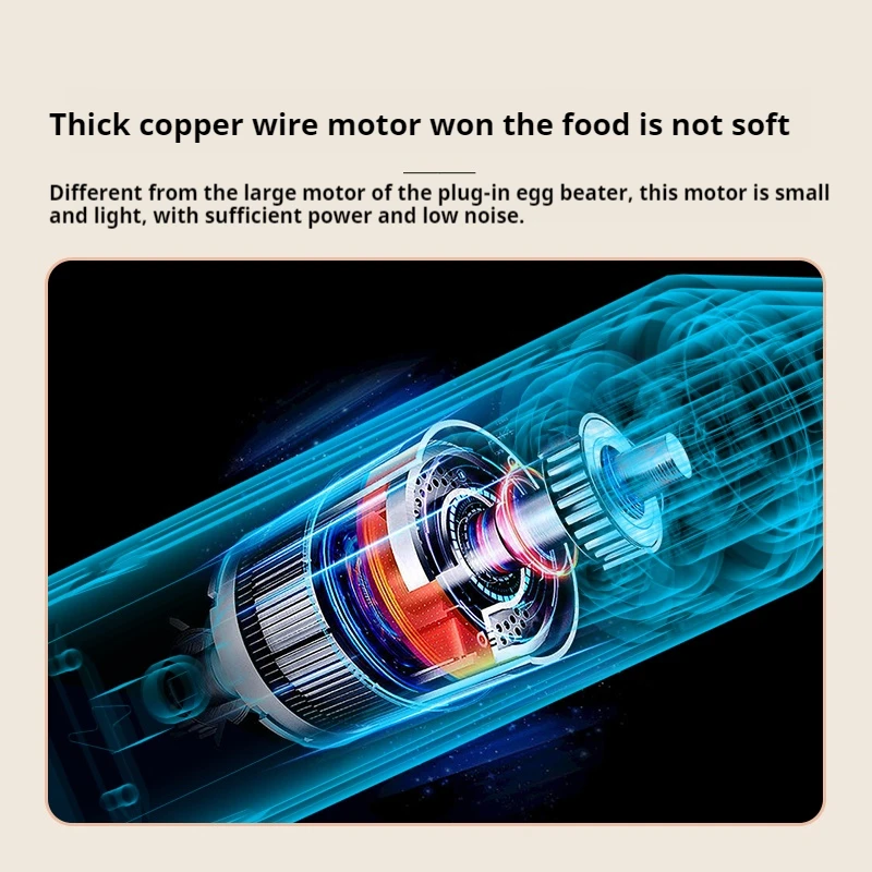 Automatic wireless rechargeable whisk household multifunctional mixer baking and flour whipping handheld mixing stick food mixer,electric whisk