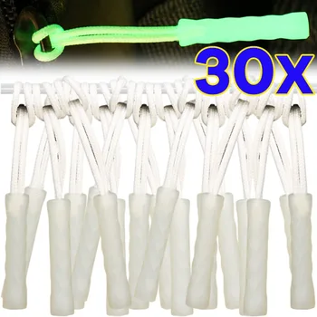 Universal Luminous Zipper Pull Detachable Zipper Head Glow in The Dark Replacement Zipper Slider for Backpack Jacket Bags Coat