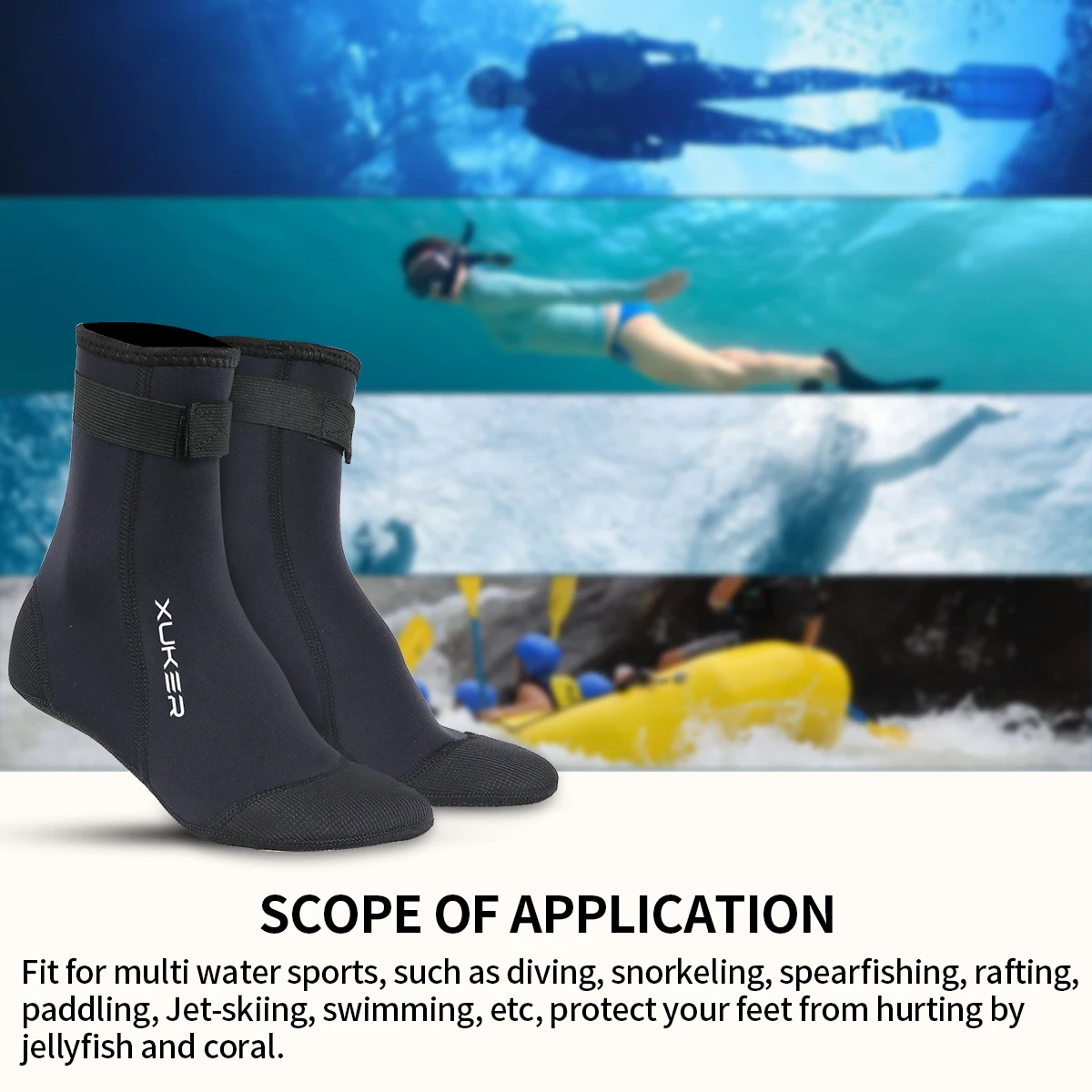 Men's Women's 3mm Neoprene Socks Beach Volleyball Sand Soccer Diving Swimming Surfing Snorkeling Fishing Kayaking Water Booties