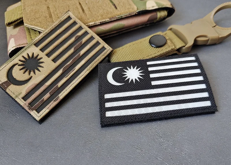 Malaysia Flag Patch Iron On Sew On Embroidered Applique Badge National Flag Patch In Multiple Sizes - Australia - Foto 8