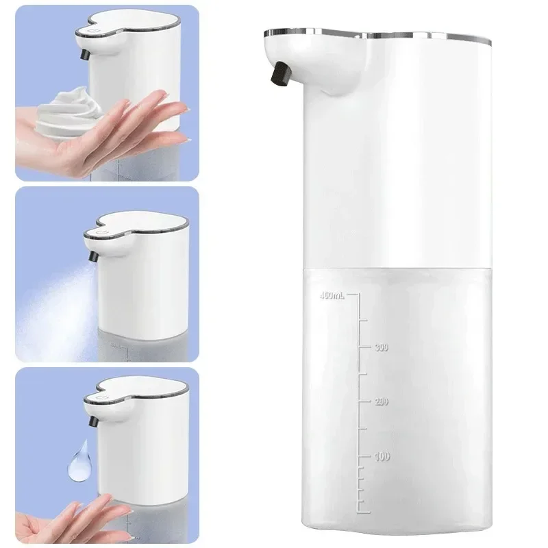 400ml Automatic Soap Dispenser USB Rechargeable 4 Modes Touchless Smart Washing Hand Machine Wall Mounted Soap Dispenser