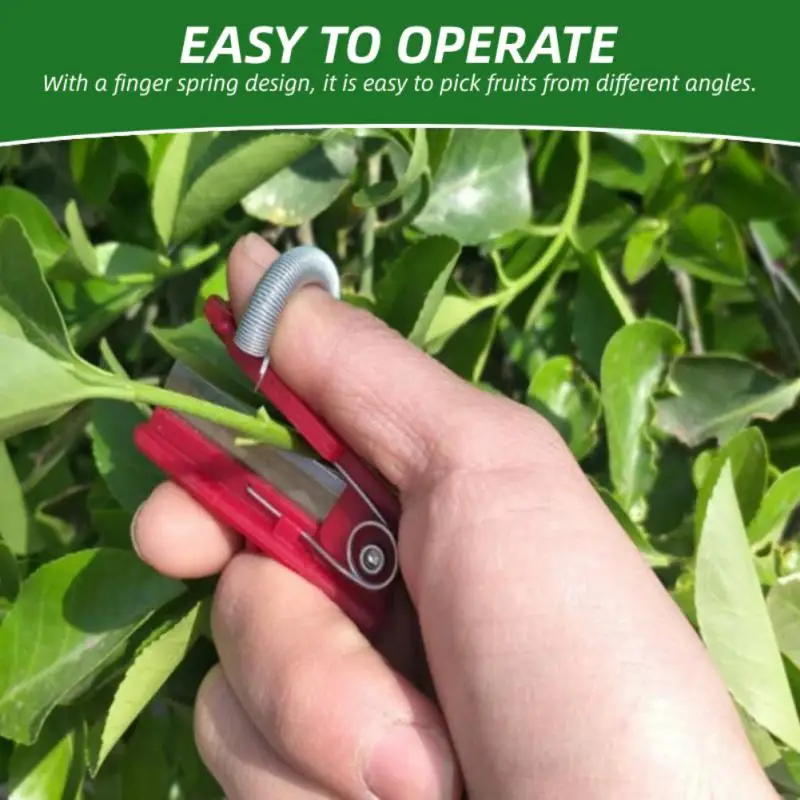 electric bush trimmer Multifunction Thumb Knife Garden Pruner Fruit Picking Device Safe Fruit Blade Tool Cutting Blade Rings Finger Catcher Kitchen grass edge trimmer