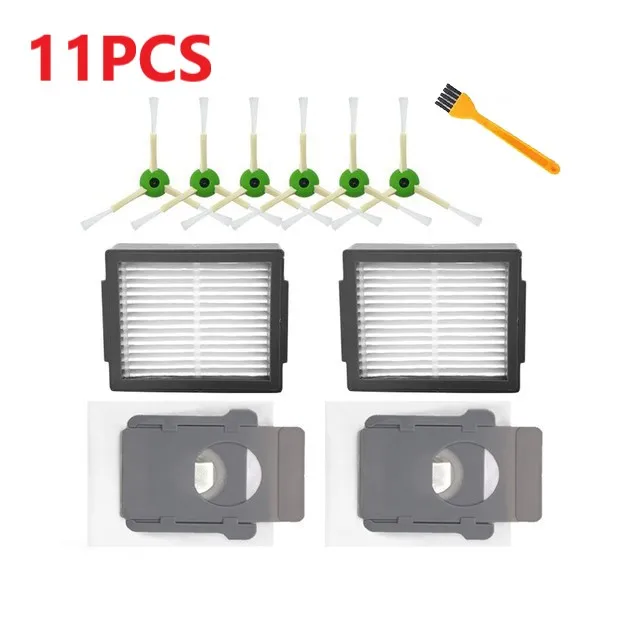 Premium Main Side Brush, HEPA Filter, and Dust Bag Set for Robot Vacuum Cleaners