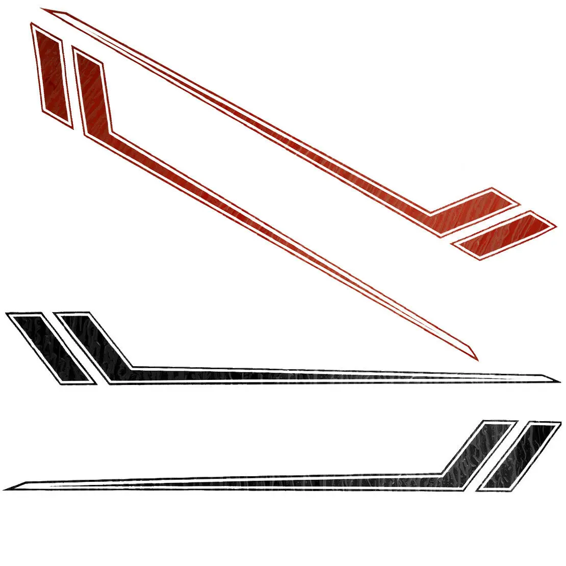 

Car Truck Side Body Waist Skirt Line Sticker Racing Hash Stripe Graphic New
