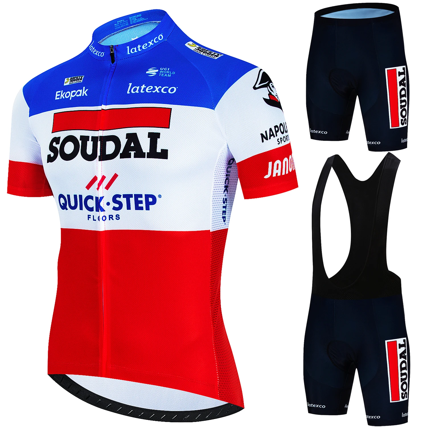 Jersey Cycling SOUDAL Quick Step Road Bike Uniform Team Clothing Men 2025 Jerseys Cycle Spring Summer Men's Shorts Equipment Man 5