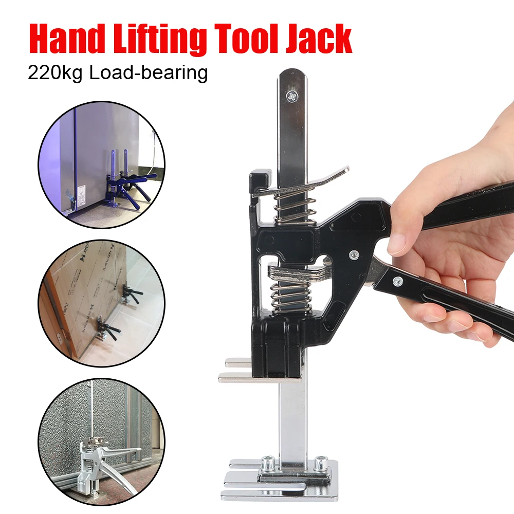 Elevator Tool Door Panel Drywall Lifting Cabinet Board Lifter Hand Lifting Tool Labor-Saving Arm Jack Tile Height Adjuster