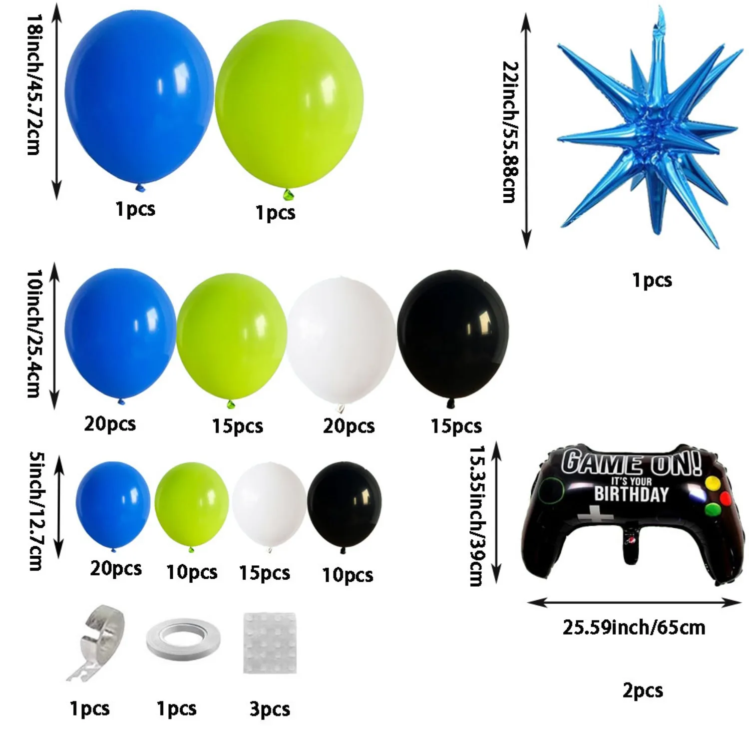 135 قطعة من مجموعات أعياد الميلاد ذات طابع اللعبة، وحفلات أعياد الميلاد، وزينة حفلات أعياد الميلاد الليلية، وخلق كرنفالات رياضية غامرة