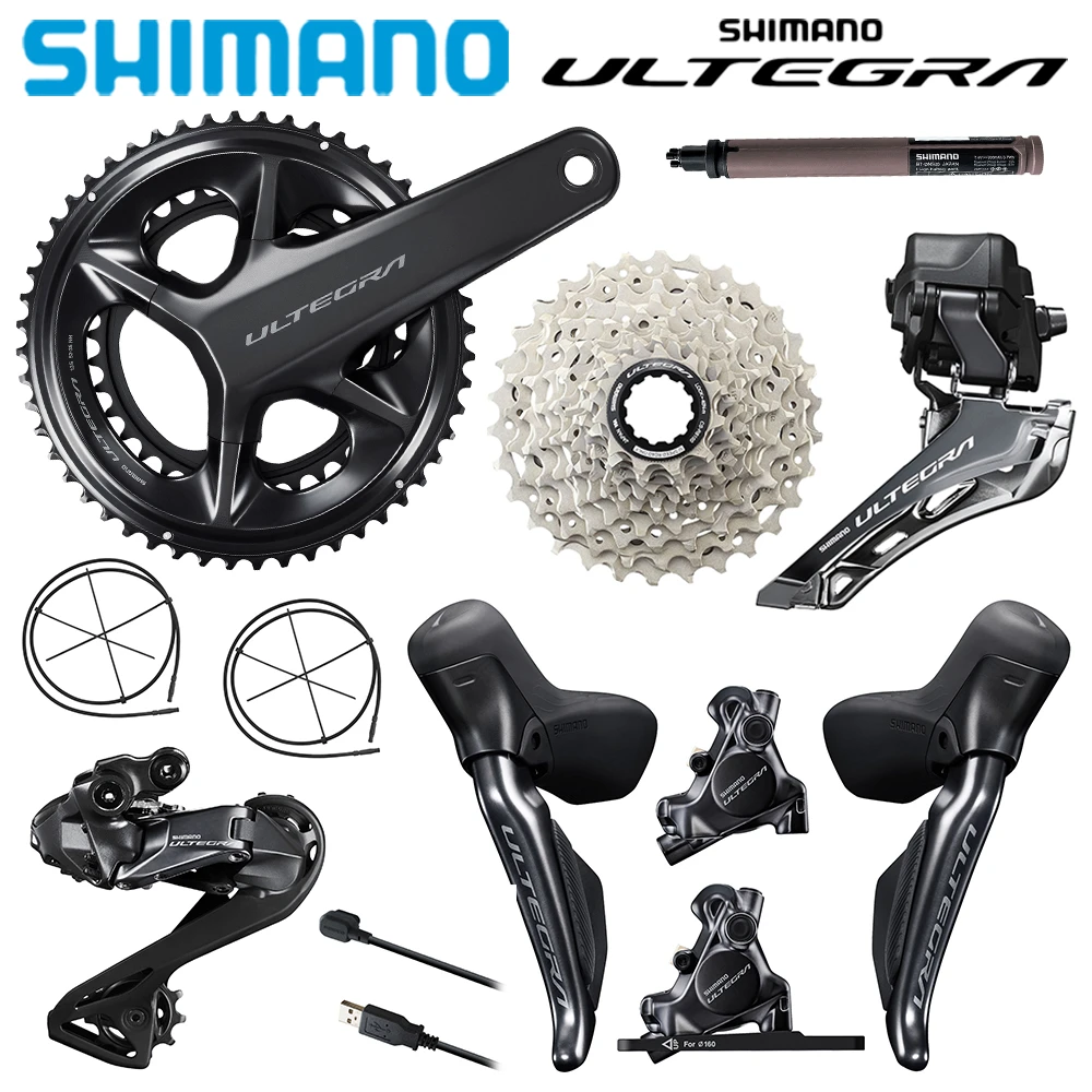 Shimano Shimano自転車用クランクセット,2x12s,r8100,170mm,50 34t,カセット8150,オリジナル,Shimano用|m530  pedals|cycling pedalspd m530 - AliExpress