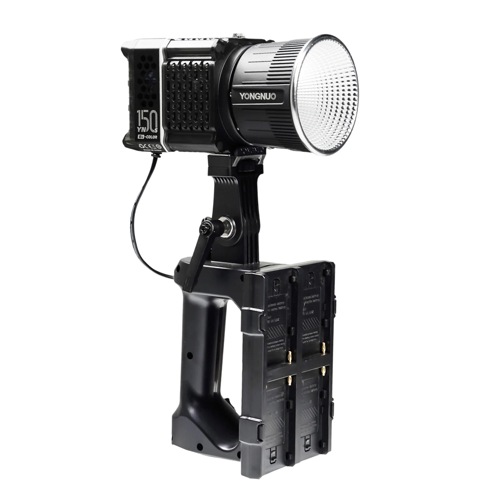 YONGNUO 4-slot NP-F Battery Handle Battery Bracket for YNLUX100/ YNLUX100 Pro/YNLUX200/YN150/YN150S/YN150Li LED Video Light