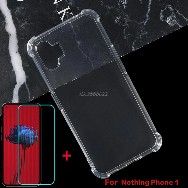 For Nothing Phone1 Case Nothing Phone 1 2 Cover Coque Funda Hard  Translucent Soft Frame Shockproof Clear Case Nothing Phone 1 - AliExpress