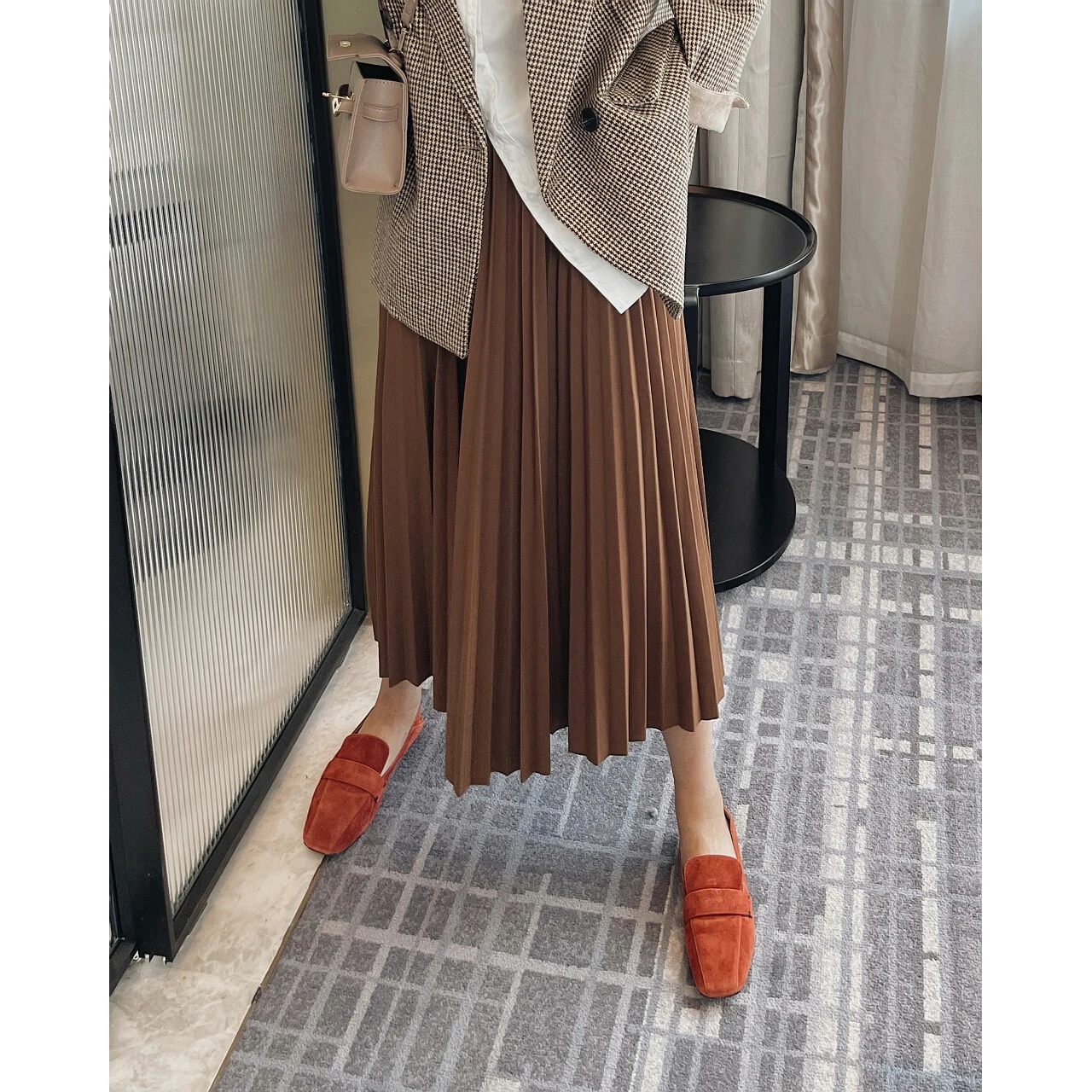 2022 Woman High Waist Pleated Maxi Midi Long Prom Skirts Y2k Clothes Sets New Oem Korean Fashion Harajuku Gothic Elegant Vintage summer womens short 2 sets suit with skirt and blazer outfit 2023 pleated pleat two piece set for women vintage clothing trend