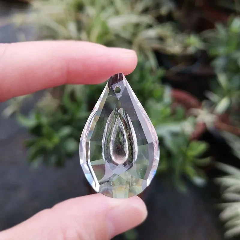 38mm Crystal Suncatcher Chandelier Prism Parts 5pcs Clear Hanging Pendant Home Wedding Window Xmas Decor Figurine Craft sun catcher crystal pendant sun catchers window ornament
