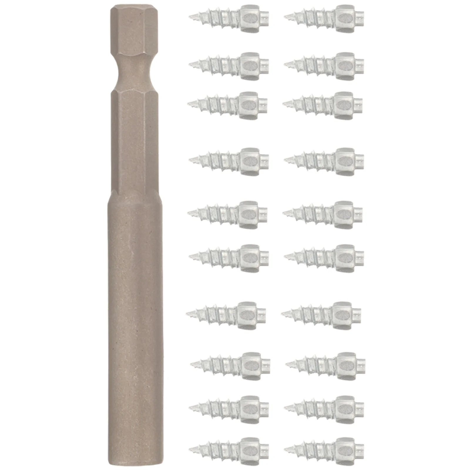 20 Pcs Warning Cleat Wheel Snow Tire Studs Scooter Accessories Steel for Ice and