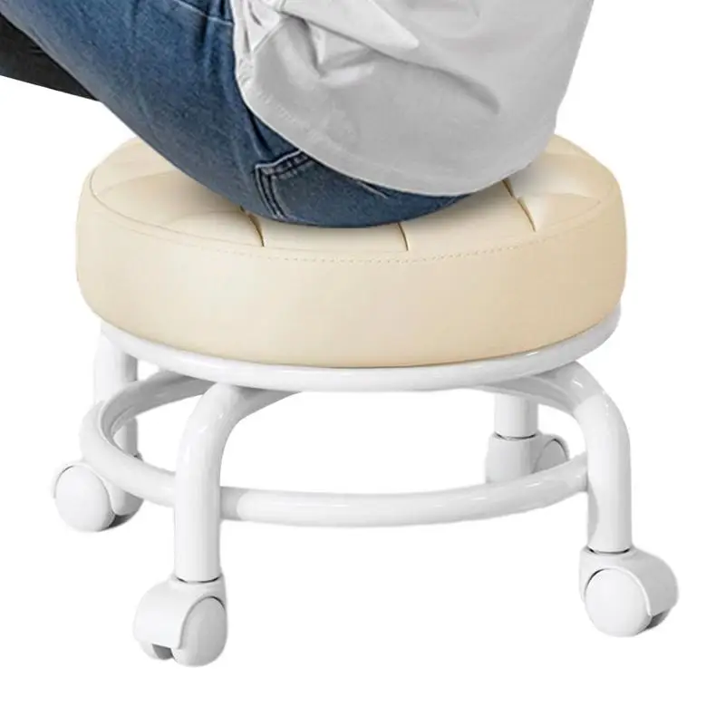 

Rotating Stool Chair Universal wheel small 360 Rotating Rolling Stool stool Rotatable Swivel Saddle Stool For home accessories