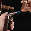 Creative Strong Firepower Butane Gas Lighter Turbo 4 Torch Blue Flame High Pressure Jet Straight Cycle Cigar Lighter Men's Gift 2
