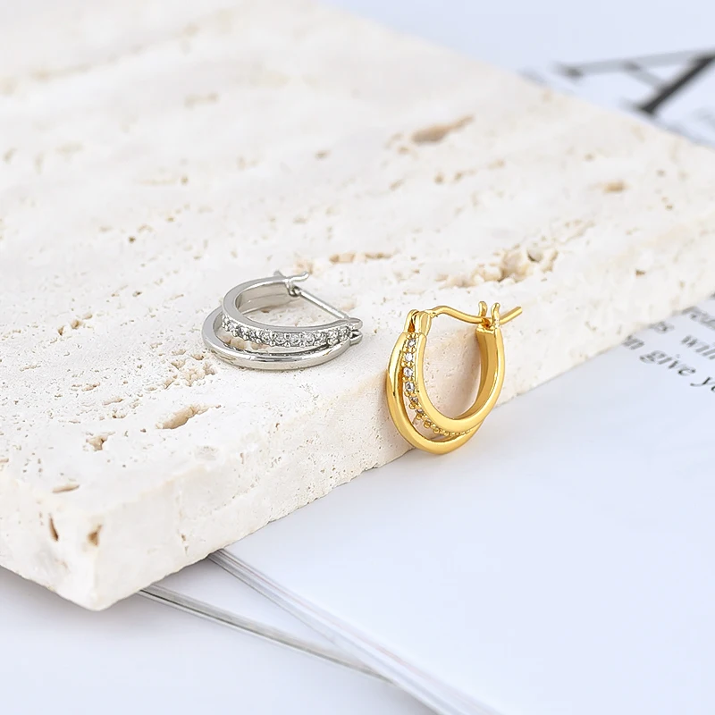 925 Silver Needle Korean Style Hoop Earrings Elegant Fashion Jewelry Minimalist Exquisite For Women Birthday Gifts