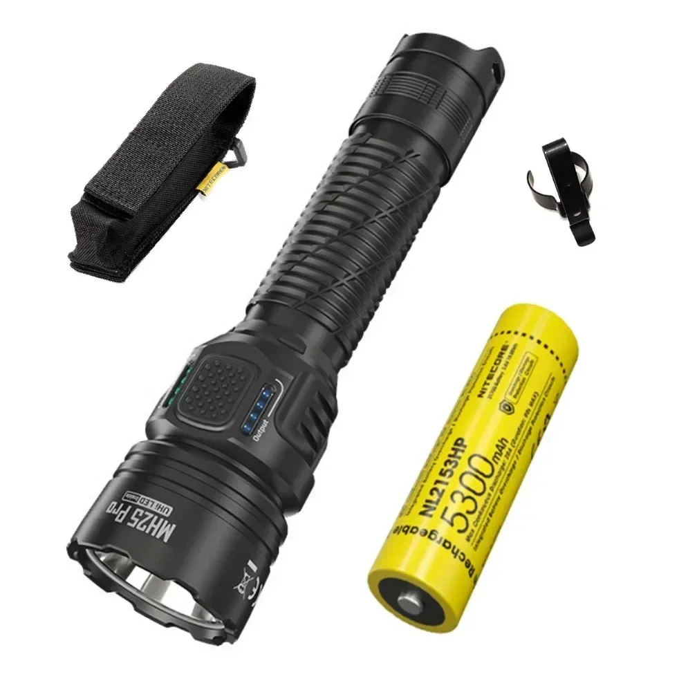 Powerful 3300LM Tactical Flashlight with 21700 Battery for Hiking