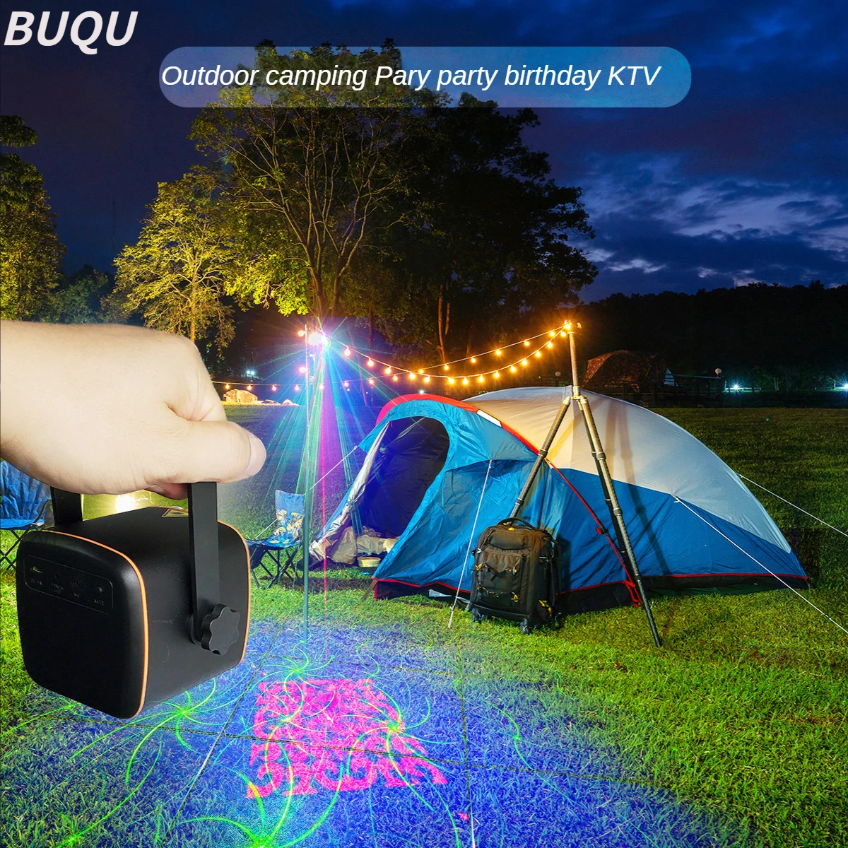 BUQU 2022 new mini laser light 60 pattern USB star dome KTV bar atmosphere Projection light family camping stage light