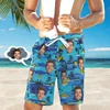 Summer Hawaiian 3D Custom Faces Seaside Vacation Printed Beach Shorts Men PersonalizedCustomization Patterns Y2k Swimming Trunks 5