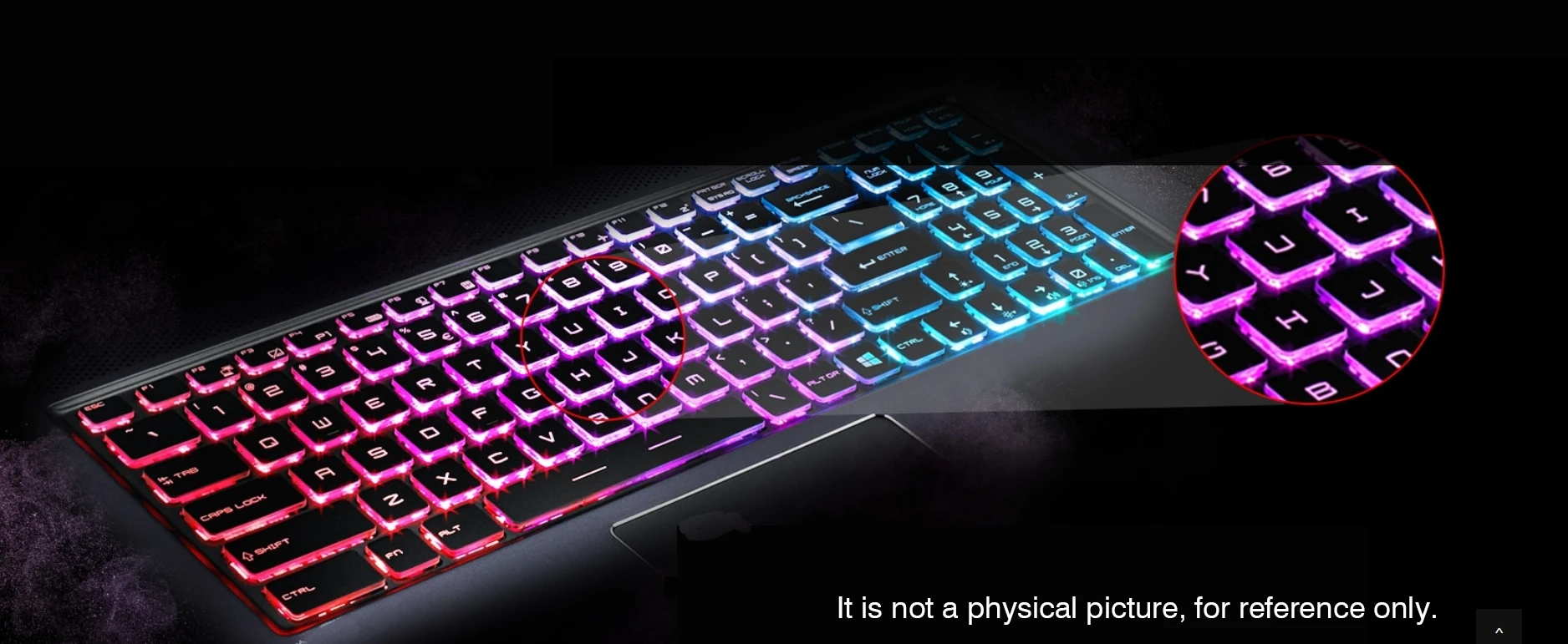 Teclado para Msi V143422fk1 V143422ak1 V143422ek1 V143422bk2 V143422bk1 V143422ck2 Rgb us ui uk ru tr ar kr ca sp po it ja - Imagem 3