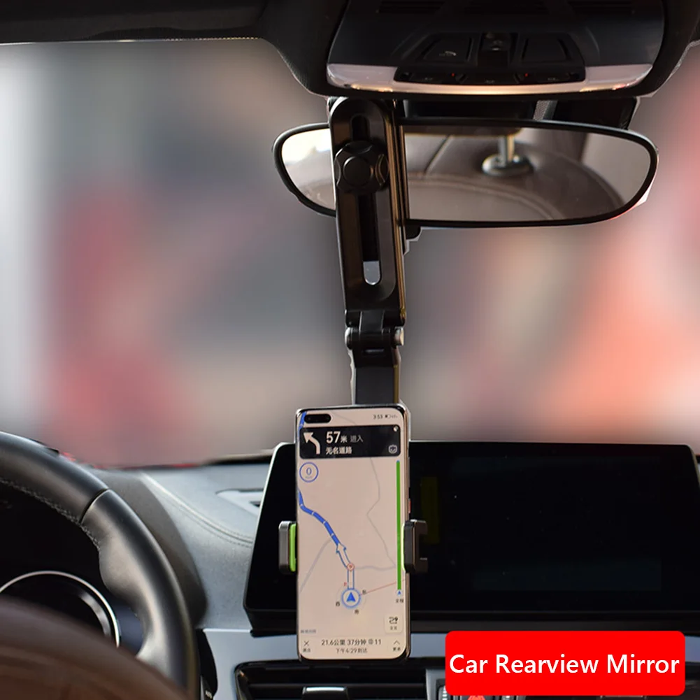 1080 Rotation Car Clip Sun Visor Cell Phone Holder Universal Phone Mount for iPhone XS GPS Rearview Mirror Stand Car Mobile Clip car mobile holder